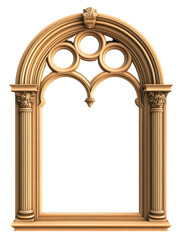 Wooden Arched Window Frame