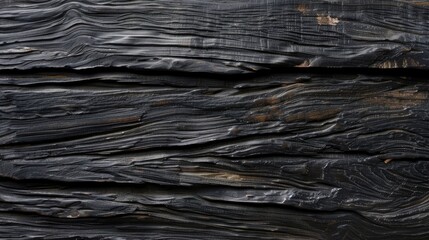 black wood texture with natural striped pattern for background