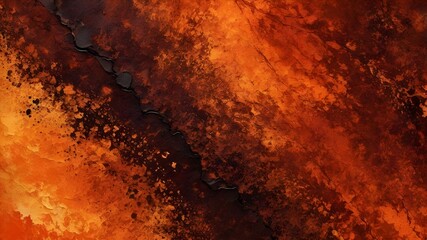 Orange and Chestnut Brown Abstract Background with Warm Vibrant and Deep Hues