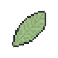 green leaf pixel art for your needs