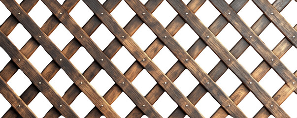 Diagonal Crisscross Lattice Fence