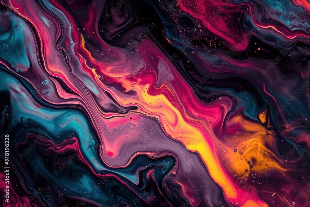 Poster multi-layered abstract background. speed color light. generate ai