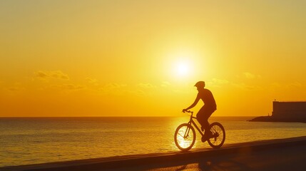 Fototapeta premium people riding bicycle 