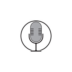 Podcast Vector icon design illustration Template