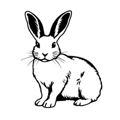 vector illustration of a rabbit