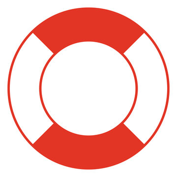 recommend clip art: Lifebuoy illustration, color vector symbol shape of life belt ring buoy