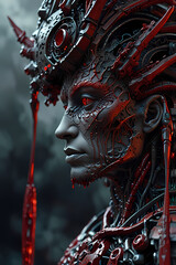 robot, warrior, woman, knight, soldier, fantasy, war, statue, cyborg, sword, 3d, illustration, future, armor, futuristic, armour, art, vector, medieval, metal, science, cartoon, helmet, technology, al