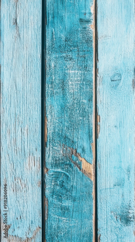 Poster bright blue wooden texture with intricate grain, creating a calming and inviting backdrop for variou