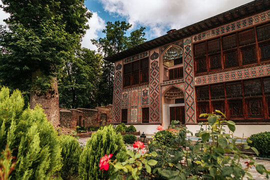 Ancient palaces in the city of Sheki, Azerbaijan