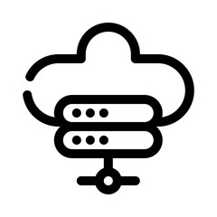 cloud line icon