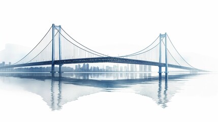 Obraz premium Landscape of thebridge over the sea