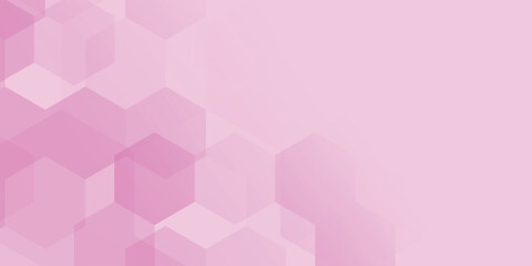 Hexagonal background. Light gradient background. Vector illustration.