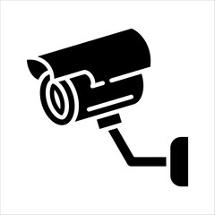 Security camera icon, video surveillance, cctv sign. Surveillance camera, monitoring, home safety protection system, Repairing CCTV, Security Camera, on white background.