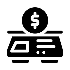 financial glyph icon