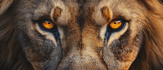 close up portrait of a lion head