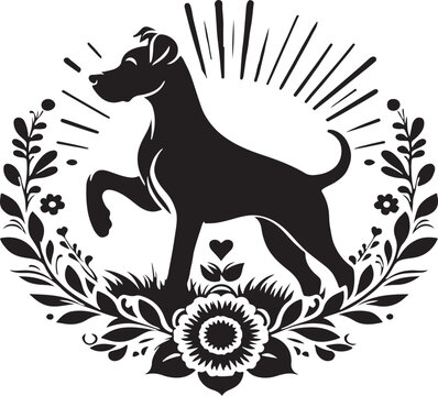 recommend clip art: dog head black silhouette isolated