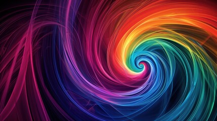 Abstract Magnetic Field Patterns: digital illustration of colorful, swirling magnetic field lines against a dark background.