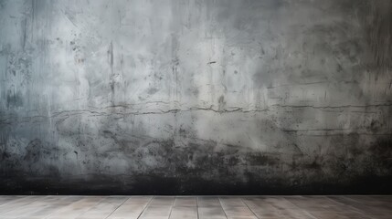 Concrete Wall and Wooden Floor
