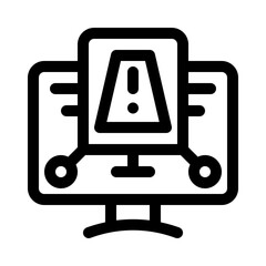 Obraz premium cybersecurity line icon