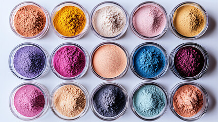 various colors of ingredient in powder pigment for coating business, high intensity