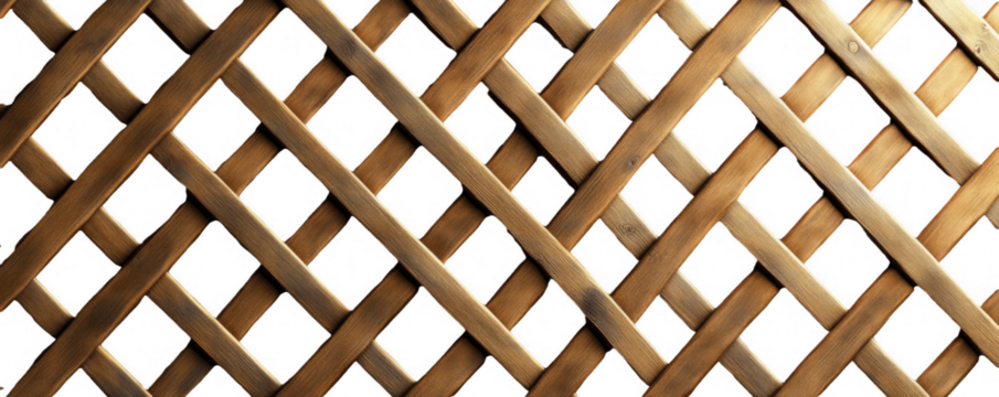 Diagonal Crisscross Lattice Fence