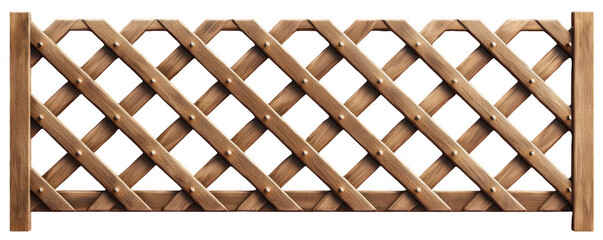 Diagonal Crisscross Lattice Fence