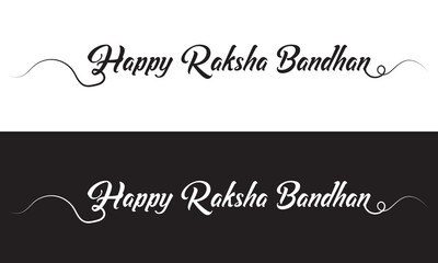 Raksha Bandhan, typography, banner, calligraphy, text, and. Raksha Bandhan banner,  Rakhi celebration in India, with, happy Raksha Bandhan Banner, Social Media Banner. Vector illustration. Eps 10