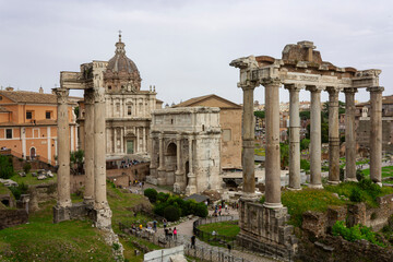 Naklejka premium The Roman agora in Rome 
