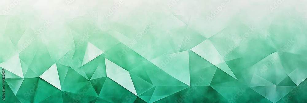 Poster abstract green geometric background with soft gradient - this abstract background features a soft gr