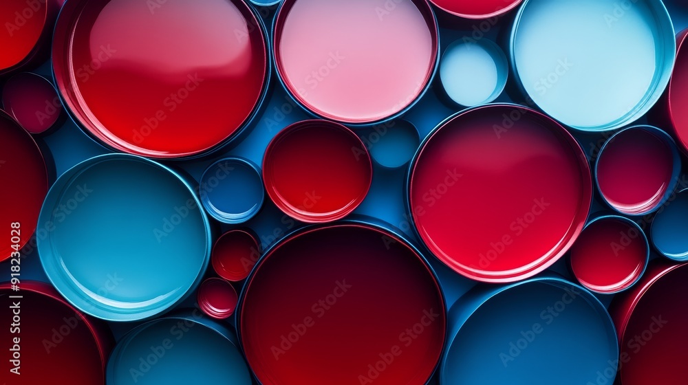 Poster colorful circles pattern abstract background - a vibrant abstract background featuring an array of o