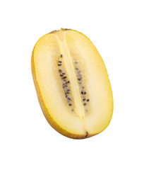 Fresh organic kiwi on transparent png