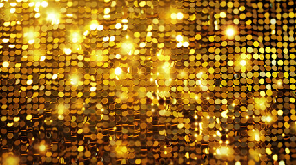 Shimmering gold sequins background perfect for glamorous events and celebrations, background, luxury, gold, shiny, sequins