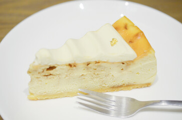 Cheese Cake cheese Cake at white plate