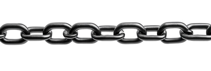 Horizontal Black Metal Chain