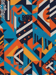 Obraz premium memphis pattern with Generative artificial intelligence