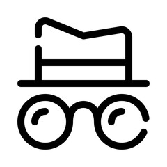 sunglasses line icon
