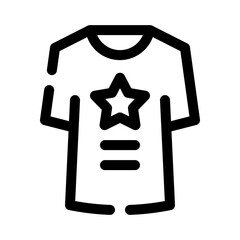 t shirt line icon