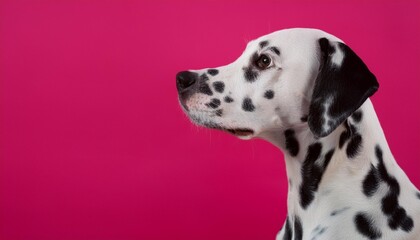 ダルメシアンの横顔