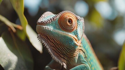 Fototapeta premium This is a colourful and natural lizards. Many lizards can change color.