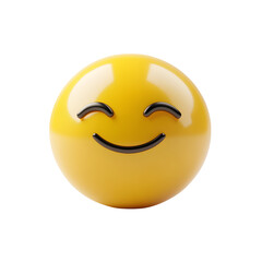 Fototapeta premium Slightly smiling face isolated on transparent background