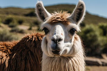 Fototapeta premium a beautiful llama