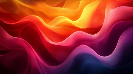 Obraz premium Abstract background with wavy, glowing, colorful mesh pattern.