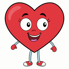 Heart art vector illustration