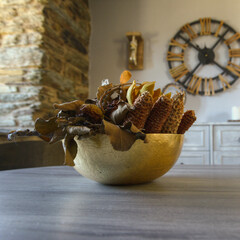 Rustic decoration in a rural house