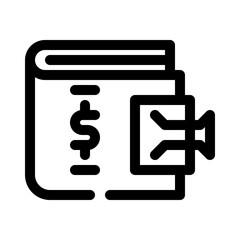Cash line icon