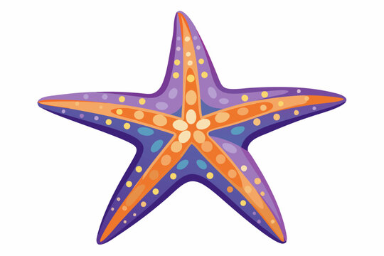 recommend clip art: Orange and Purple Starfish with White Dots