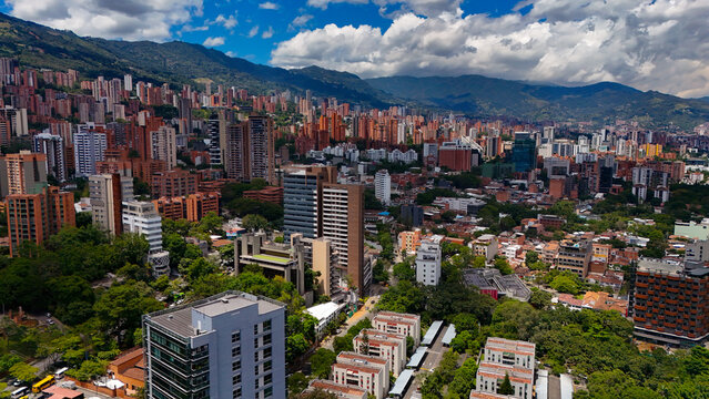Foto a&eacute;rea de la ciudad de Medell&iacute;n.