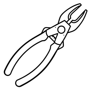 recommend clip art: Pliers art vector illustration