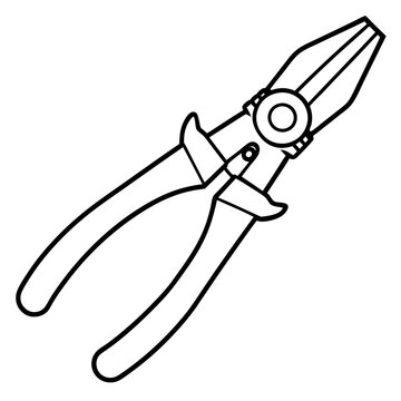 recommend clip art: Pliers art vector illustration