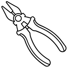 Pliers art vector illustration